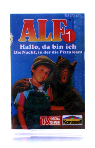 Alf MC Hörspielkassette Folge 1 - Hallo, da bin ich & Die Nacht, in der die Pizza kam von Karussell